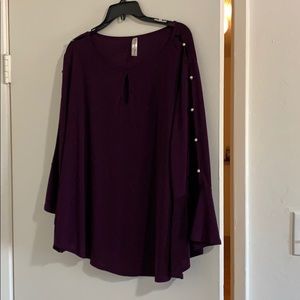 Purple women’s blouse 2x